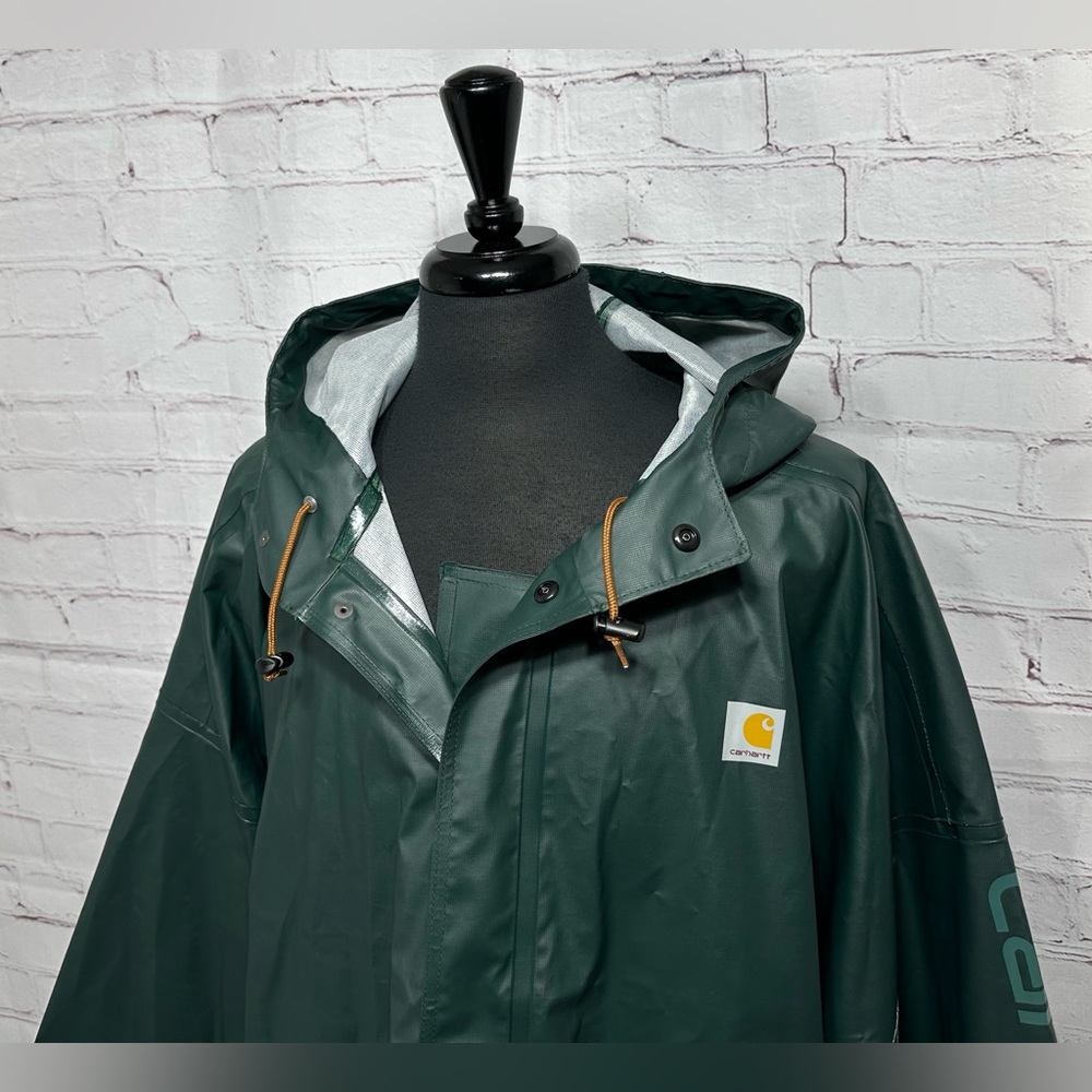 NWT! Carhartt Rainstorm Waterproof Seam Sealed Midweight Rain Jacket Men's 4XL